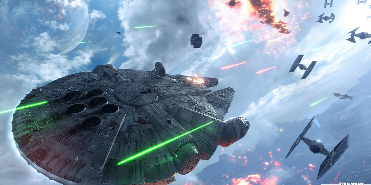 Star Wars Battlefront Video-Game-Millenium-Falcon